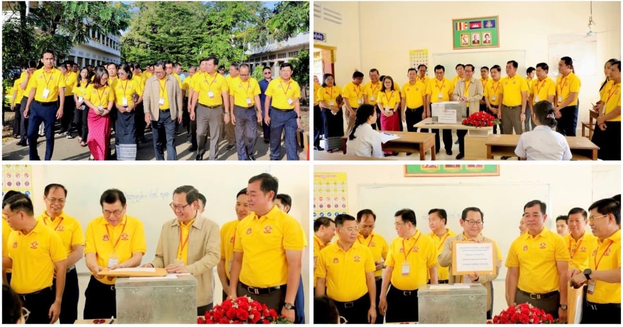 អភិបាលខេត្តកំពង់ចាម អញ្ជើញចូលរួមពិធីបើកវិញ្ញាសាប្រឡងជ្រើសរើសសិស្សឆ្នើមថ្នាក់ទី១០ ប្រចាំស្រុកព្រៃឈរ ដណ្តើមពានរង្វាន់សម្តេចមហាបវរធិបតី ហ៊ុន ម៉ាណែត