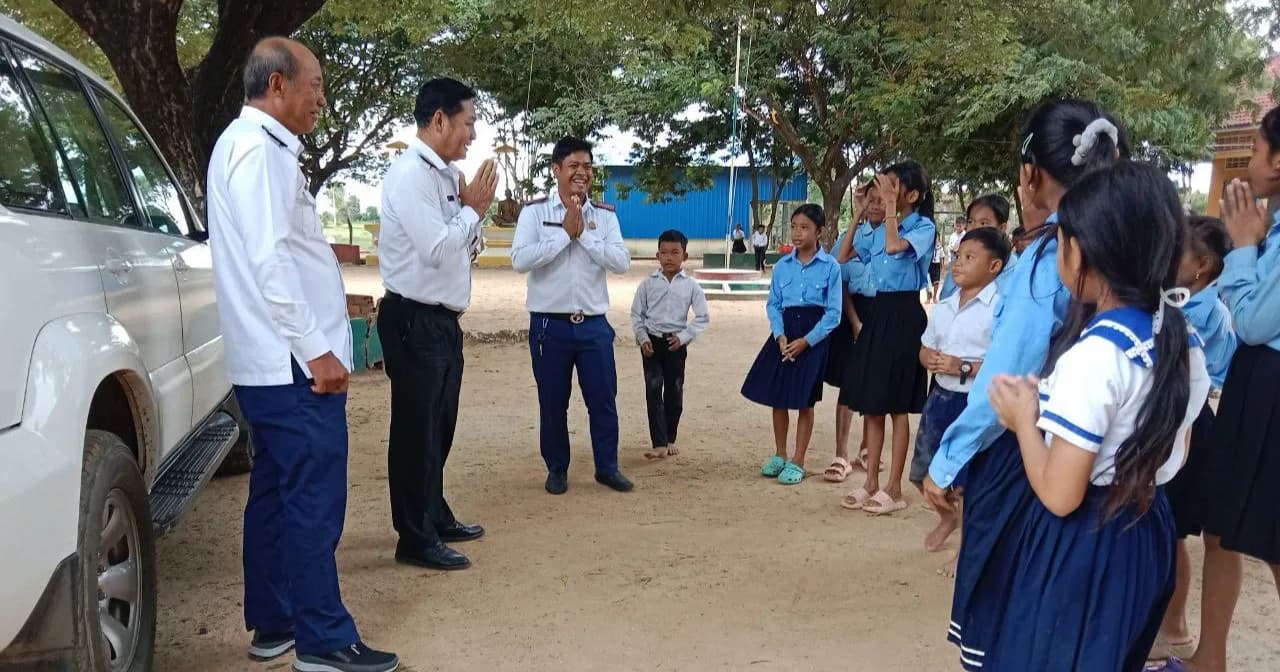 លោក លឹម វុទ្ធី ចុះពិនិត្យសកម្មភាពអប់រំ និងសោភណភាពនៅសាលាបឋមសិក្សា និងអនុវិទ្យាល័យក្នុងខេត្ត