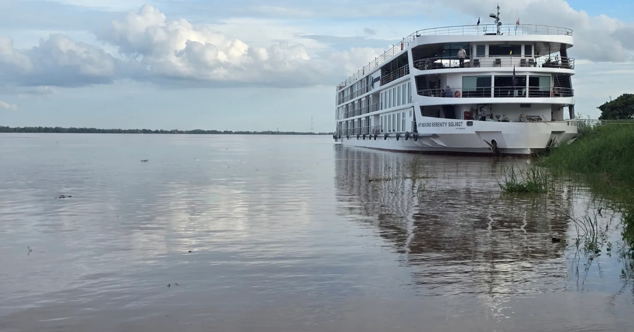 អស់រយៈពេលជាច្រើនថ្ងៃទឹកទន្លេមេគង្គខេត្តកំពង់ចាមនៅតែបន្តហក់ឡើងជាបន្តបន្ទាប់