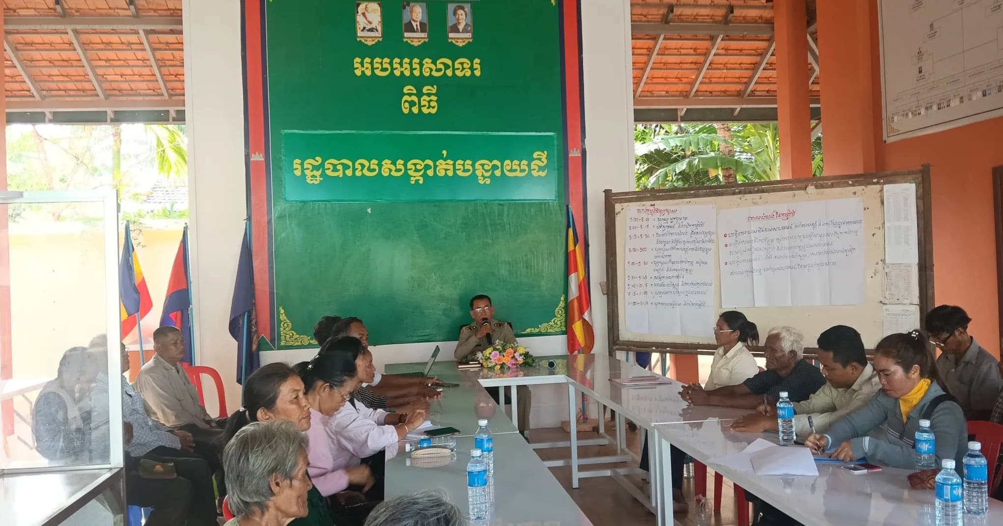 កិច្ចប្រជុំផ្សព្វផ្សាយស្តីពីការប្រែប្រួលអាកាសធាតុ អនាម័យ បរិស្ថាន និងការងារកសិកម្ម ជូនដល់សហគមន៍