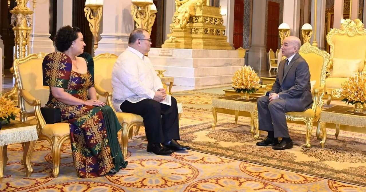 ព្រះករុណា ព្រះមហាក្សត្រ ព្រះបរមរាជានុញ្ញាតជូន ឯកអគ្គរដ្ឋទូតហ្វីលីពីន តែងតាំងថ្មីប្រចាំកម្ពុជា ចូលជូនសារតាំង