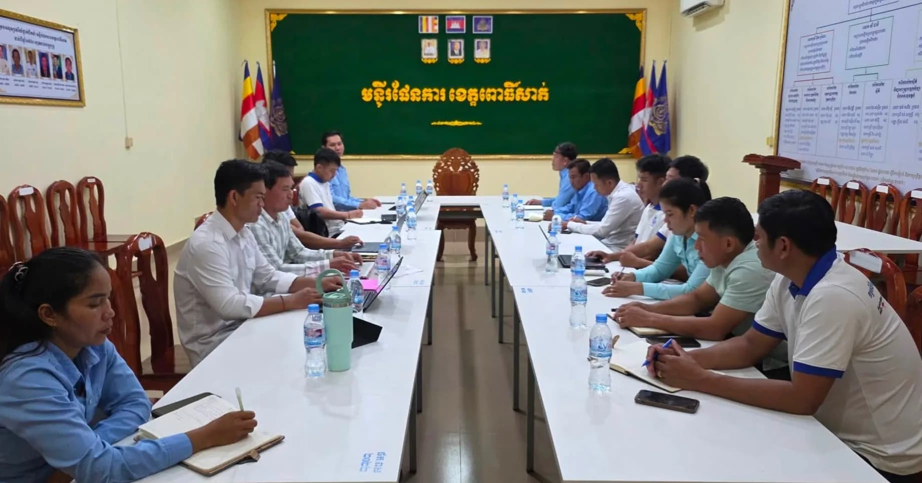 លោក តាន់ វេងធៀង ដឹកនាំកិច្ចប្រជុំត្រួតពិនិត្យការងារកំណត់អត្តសញ្ញាណគ្រួសារក្រីក្រ នៅមន្ទីរផែនការខេត្តពោធិ៍សាត់