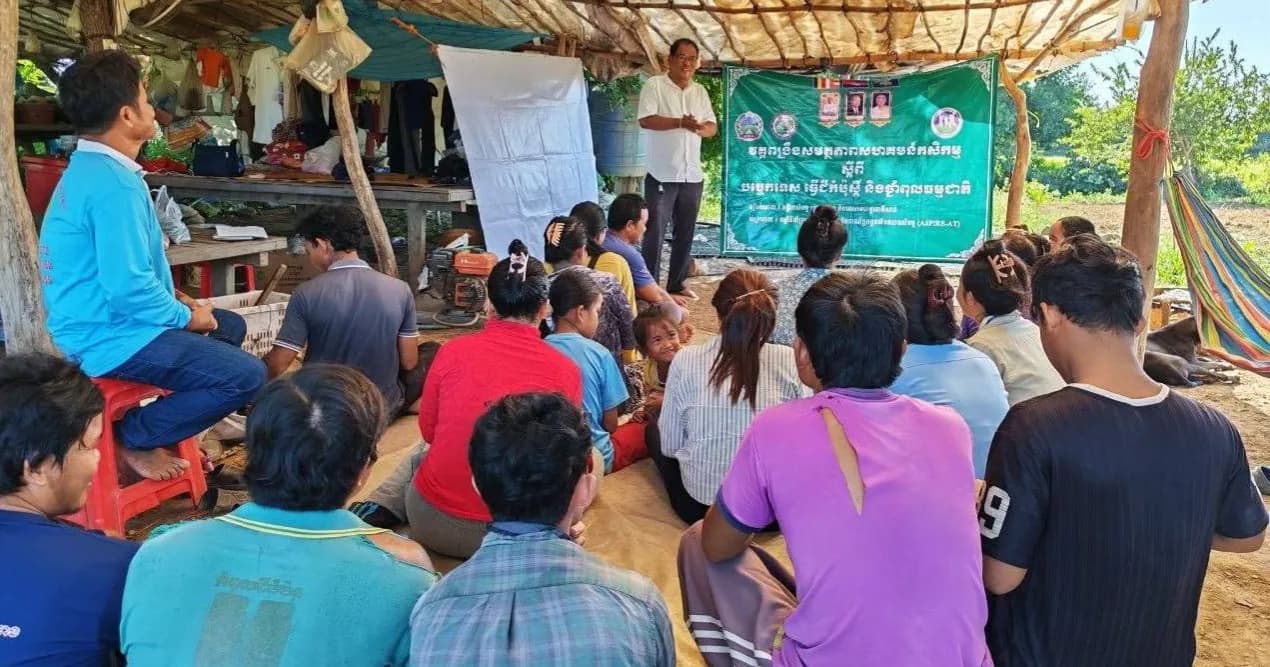 មន្ត្រីជំនាញមន្ទីរកសិកម្ម សហការជាមួយកម្មវិធី ASPIRE-AT បើកវគ្គបណ្តុះបណ្តាលស្ដីពីបច្ចេកទេសធ្វើជីកំប៉ុស្តិ៍ និងថ្នាំពុលធម្មជាតិ ជូនសហគមន៍កសិកម្មដប់បាត